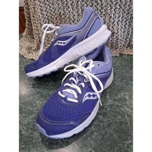 Saucony Cohesion 10 Womens Running Shoes Royal Blue White Sz 11 Jogging Athletic